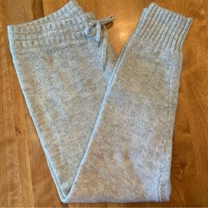 Sweater Pants H&M Soft Joggers Lounge Women’s Size L Alpaca/Wool